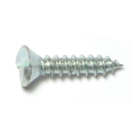 Midwest Fastener Sheet Metal Screw, #8 x 3/4 in, Zinc Plated Steel Oval Head Slotted Drive, 30 PK 62455
